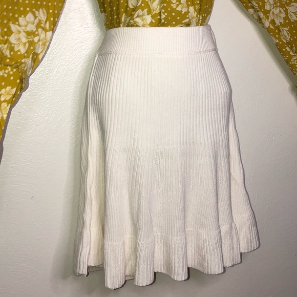 FREE PEOPLE white knit skirt - Picture 7 of 10